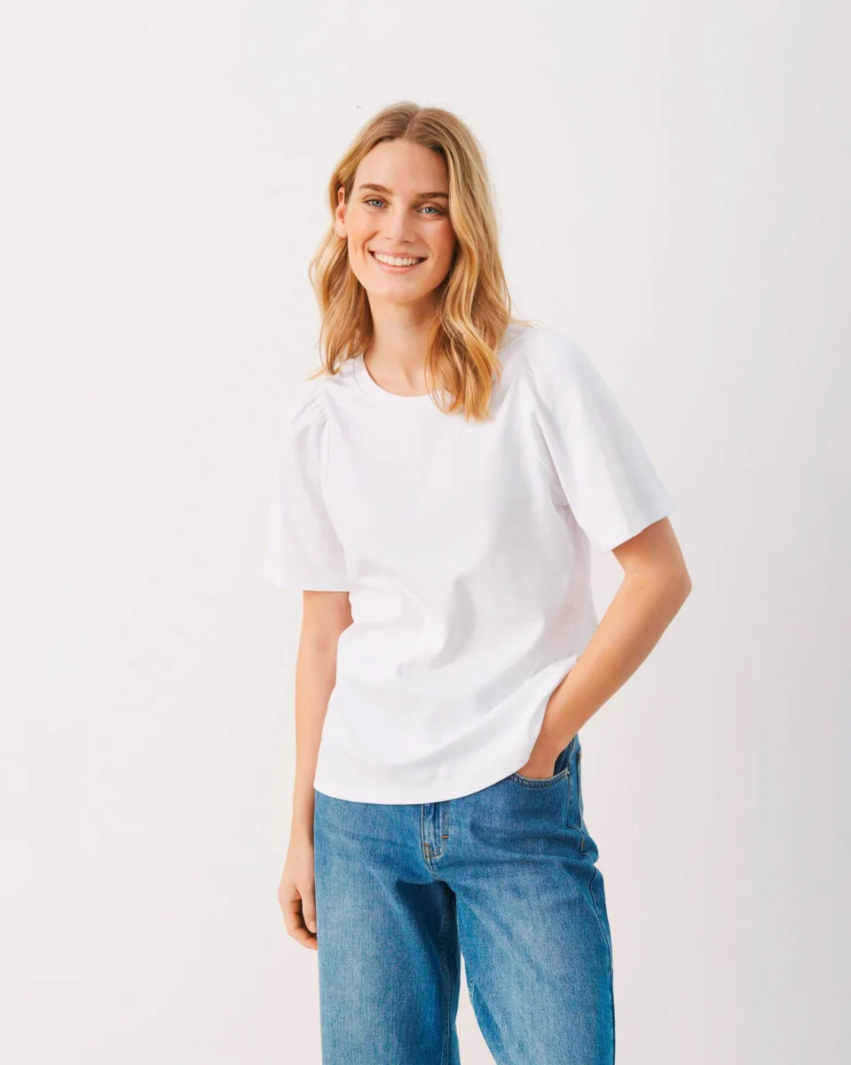 Bright White Imalea Organic Cotton T-Shirt