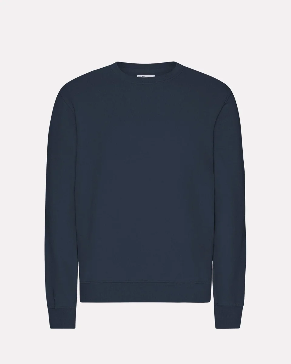 Navy Blue Classic Crewneck Sweatshirt