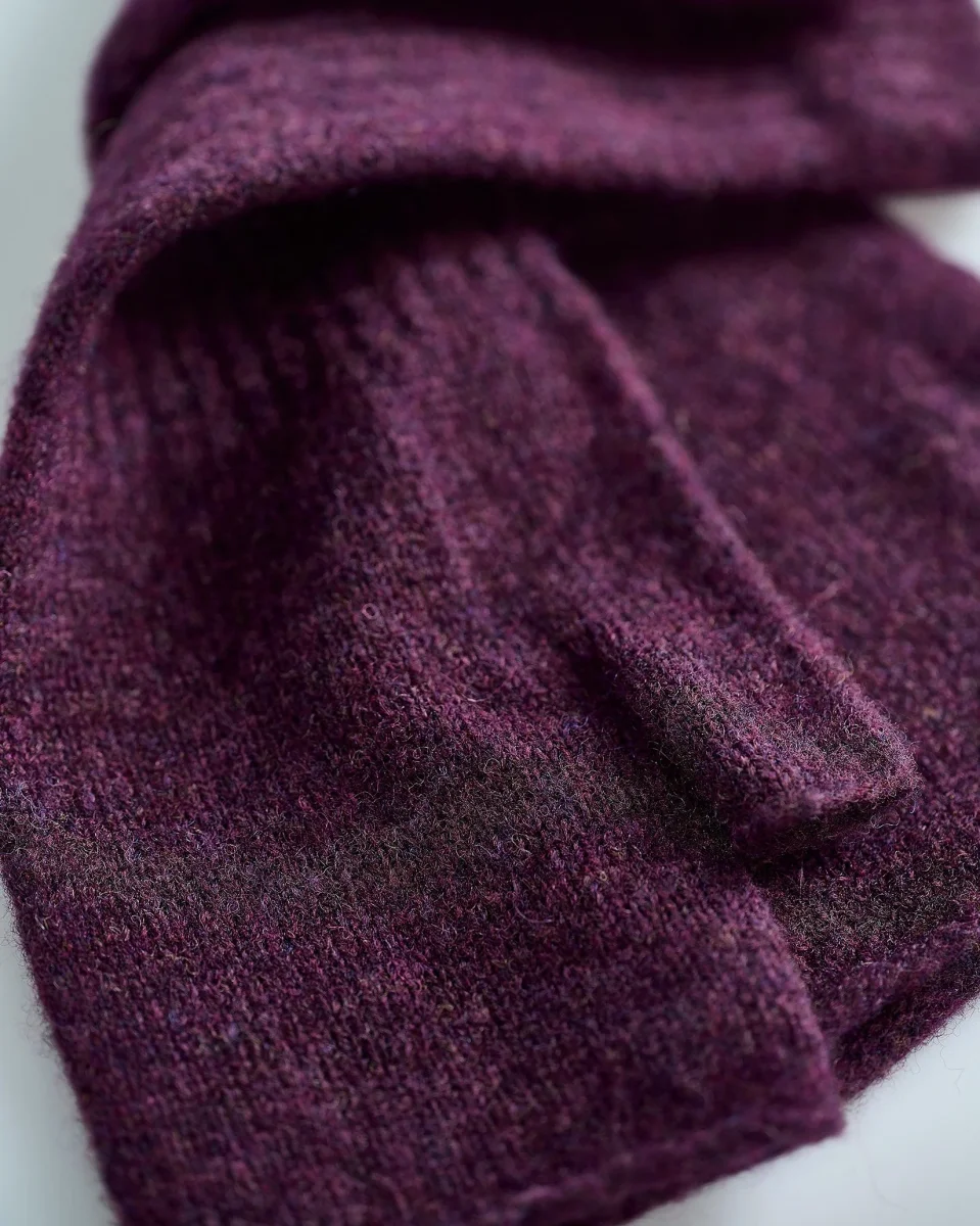 Blackgrape Brushed Lambswool Cuff - Image 3